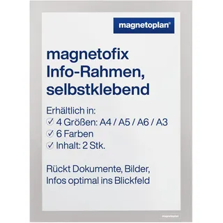 Magnetoplan magnetofix silber A4 sk 2St