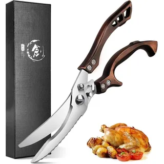 DRAGON RIOT Geflügelschere Profi Küchenschere Edelstahl Knochenschere mit Geschenkbox