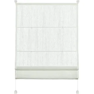 GARDINIA Raffrollo mit 2 Bedienschienen, Weiß,