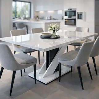 OTTO home Veneto 120 x 75 x 80 cm weiß/schwarz