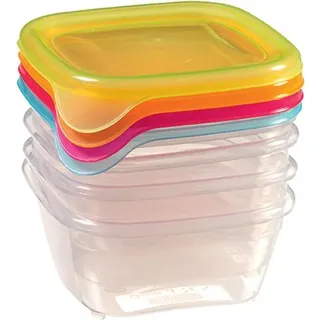 Dose Curver® Fresh&Go, Set 4 Stk., 250 ml, Mix, 110x90x110 mm - Transparent
