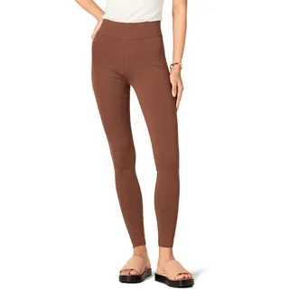 Amazon Essentials Damen Ponte-Leggings (in Übergröße erhältlich), Tiefbraun, XXL
