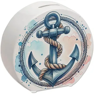 speecheese Spardose Anker mit Seil Schiff Nautik Marine Segeln Maritime | für Freunde des Meeres