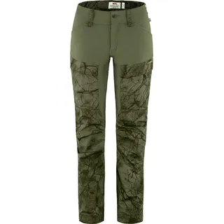 Fjällräven Damen Keb Hose, Green Camo/Laurel Green, 50/R