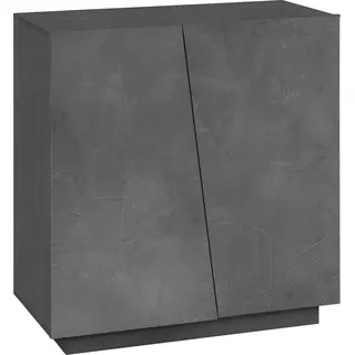 Schuhkommode HOME AFFAIRE "Vega", grau (zementfarben), B:80cm H:86cm T:38cm, Holzwerkstoff, Sideboards, Schuhkommode