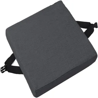 AQIGR Sitzkissen Sitzerhöhung Stuhl Bodenkissen Stuhlkissen 40x40 45x45 50x50 35x35 mit Memory Foam Sitzpolster für Indoor & Outdoor Gartenstuhl Balkon Terrasse(Dunkelgrau,45x45x3cm)