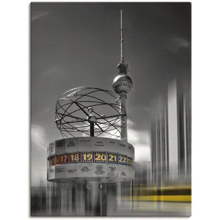 Artland Wandbild »Dynamische-Kunst Berlin Alexanderplatz«, Gebäude, (1 St.), als Leinwandbild, Poster in verschied. Größen Artland schwarz