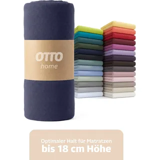 OTTO home Spannbettlaken Jersey 120 x 200 cm blau