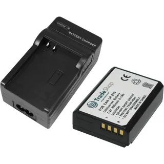2in1 Set: Akku + USB Akku Schnell-Ladegerät für Canon EOS Rebel T3 T5 T6 Kiss X50 X70 X80 1100D 1200D 1300D 2000D 4000D