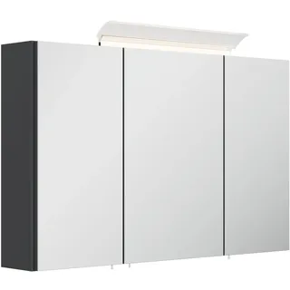Posseik Spiegelschrank 100 cm grau