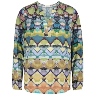 Cartoon Casual-Bluse mit Muster 38