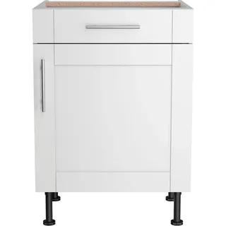 kochstation Unterschrank KOCHSTATION KS-Ahus 60 x 58,4 x 87 cm Weiß