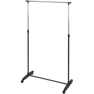 Wenko Mikey Kleiderständer 4 Rollen 160x50x180 schwarz