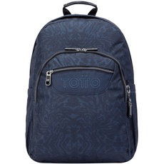 TOTTO Unisex Jugend Morral Aquarell rucksack, blau, Einheitsgröße