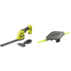 RYOBI 18 V ONE+ Akku-Gras- und Strauchschere RY18GSA-0 & Schlagmesser Sense Trimmer 5132004559 RAC155 Kunststoffmesser