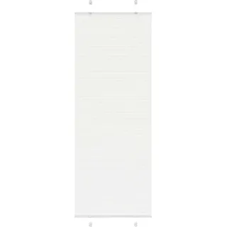 Plissee Weiß 80x200 cm Stoffbreite 79,4 cm Polyester - Weiß