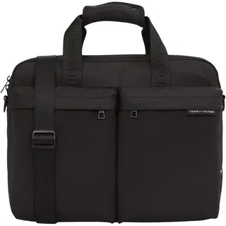 Tommy Hilfiger Herren Laptoptasche Element Repreve Abnehmbarer Träger, Schwarz (Black), Einheitsgröße