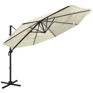 vidaXL Sonnenschirm 300 cm Sandfarben