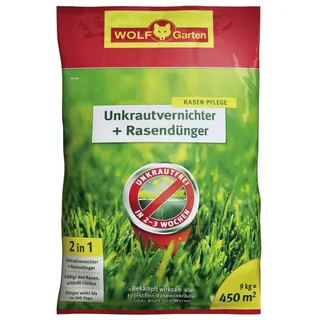 WOLF-Garten Rasendünger und Unkrautvernichter 9 kg