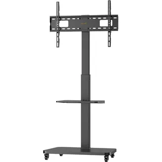My Wall HP 108 L TV-Rack 64 cm x 152,6 cm x 40 cm Schwarz Holz/Metall/Stahl/Melamin
