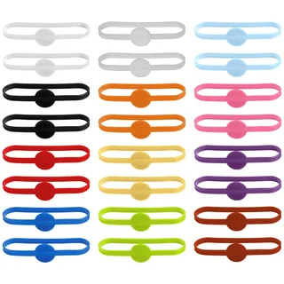 24er Set Silikon Glasmarkierer, Glas Markierung Trinkglas Wiederver Wendbare Glasmarker Silikon Bunte, Flexibel für Weingläser, Trinkgläser und Flaschen, Ideal für Cocktailpartys und Bar-Dekorationen