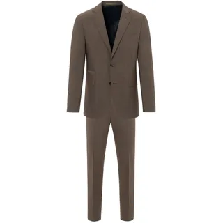 BENVENUTO. Anzug "SALVI Iago 360" 2 tlg. slim fit mit 4-Knopf-Manschette, braun