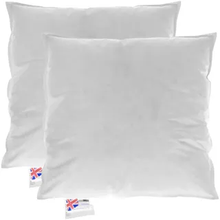 Homescapes Füllkissen 2er-Set – 65/65 cm, Gänsefedern & Daunen , Weiß , Textil , Füllung: Federn , Quadratisch , 65x65 cm , Oeko-Tex® Standard 100 , Heimtextilien, Kopfpolster & Bettdecken, Kopfkissen, Kissenfüllungen & Innenkissen