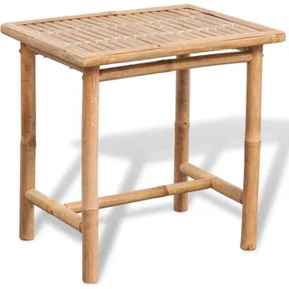 vidaXL 3-tlg. Bistro-Set mit Auflagen Bambus - Braun