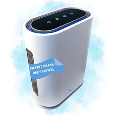 SCHWAIGER 658019 Luftreiniger Air Purifier + UV Sterilisator H13 HEPA Filter Smart Sensor Aktivkohlefilter 99.95% Reinigung CADR 240m3/h 4 Lüftungsstufen Timer & Sleep-Modus allergikergeeignet