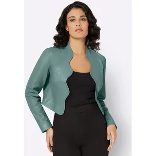 MAINPOL Boleroblazer "Leder-Blazer", jade