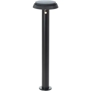 Brilliant Solarleuchte Metall 70 cm inkl. Bewegungsmelder schwarz