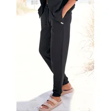 LASCANA Sweathose »-Relaxhose«, aus organischer Baumwolle, Loungewear, schwarz