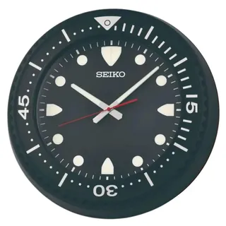 Seiko QXA849K 30,0 cm Quarz Wanduhr schwarz