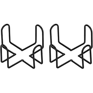 LATRAT 2 Stück Eisen Untersetzer Halter Ständer Metall Serviettenhalter Tasse Rack Halterung für Sowohl Runde Und Quadratische Untersetzer