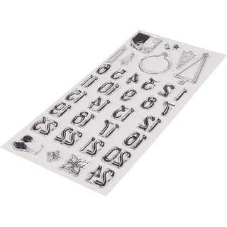 Rayher Clear Stamps Adventskalender Zahlen 1 – 24 Motiv Nordic 50222000