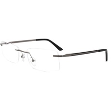 CARMIM brillengestell Männer Frauen Randloses Metall leichtes brillengestell grau optische brille