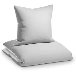 Sleepwise Bettwäsche light grey/white 135 x 200 cm + 80 x 80 cm