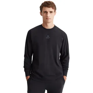 Marc O'Polo Longsleeve »Heavy Jersey« Rundhalsausschnitt, Langarm, Baumwolle, Regular Fit, blau