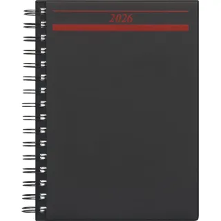 rido/idé Buchkalender Mod. Timing 1 '26 | A5, Kunststoff, schwarz