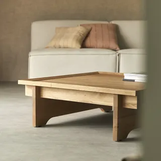 Miu - Quadratischer Couchtisch aus massiver Eiche