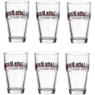 LEONARDO Becher Solo Latte Macchiato Glas 0,41 l 6-tlg.