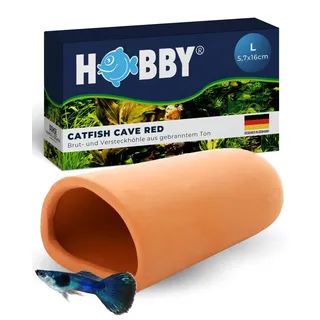 Hobby Catfish Cave L 9x16 cm red