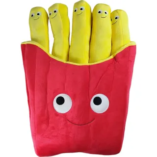 Pommes Frites Kissen mit fünf herausnehmbaren Pommes - Rot
