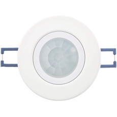 HUBER Motion 22 PIR Bewegungsmelder 360° für Innen I Unterputz Bewegungsmelder mit Flacher Linse - für LED geeignet, Motion Sensor, für GU10 Fassung geeignet, 3-Draht-Technik