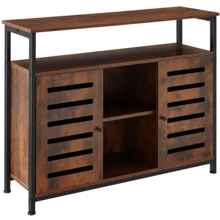 Tectake Sideboard 100 x 37 x 82 cm Braun