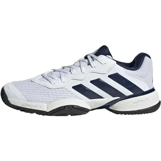 adidas Barricade Kids Tennis Shoes Sneaker, FTWR White/core Black/Dark Blue, 22 EU