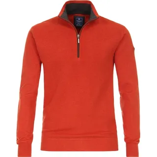 Orangefarbener Troyer aus reiner Baumwolle, knapp geschnitten, Größe 2XL - Orange