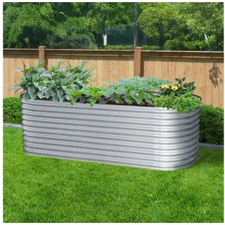 Konifera Hochbeet KONIFERA 240 x 80 x 82 cm Silber
