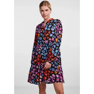 Y.A.S Hemdblusenkleid »YASALIRA LS SHIRT DRESS S. NOOS«, mit Volant, bunt