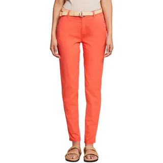 ESPRIT Damen 023EE1B333 Hose, Coral Orange, 30/34